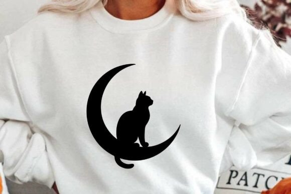 Cat Silhouette Vector T-shirt Design