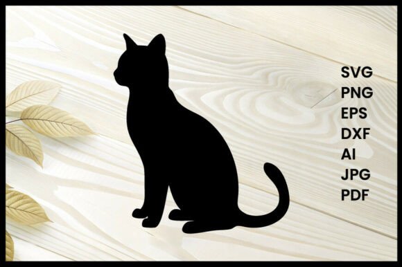 Cat Standing on Two Legs Silhouette