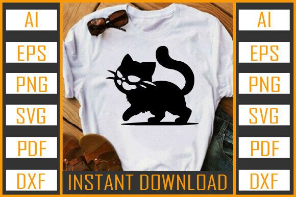 Cat Vector Silhouette 19