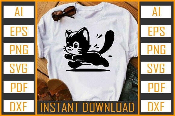 Cat Vector Silhouette 24