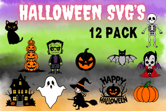 Cute Halloween SVG Cutting Files